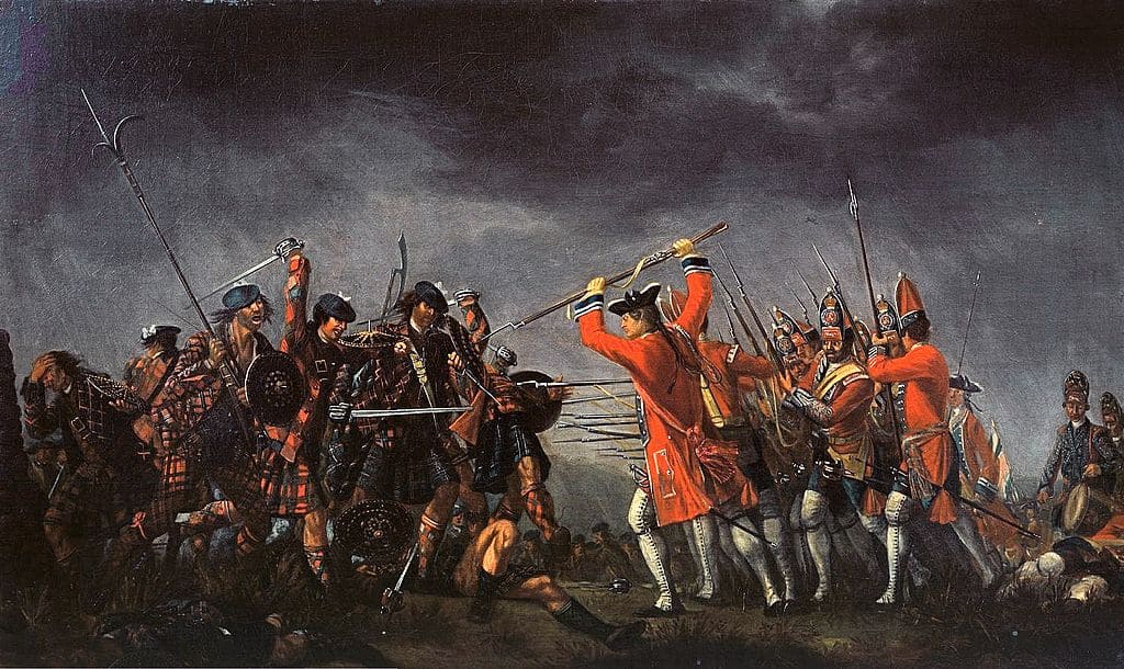 Flags of War An-Incident-in-the-Rebellion-of-1745-by-David-Morier-Edinburgh-c.1745-85.-Wikimedia-Commons