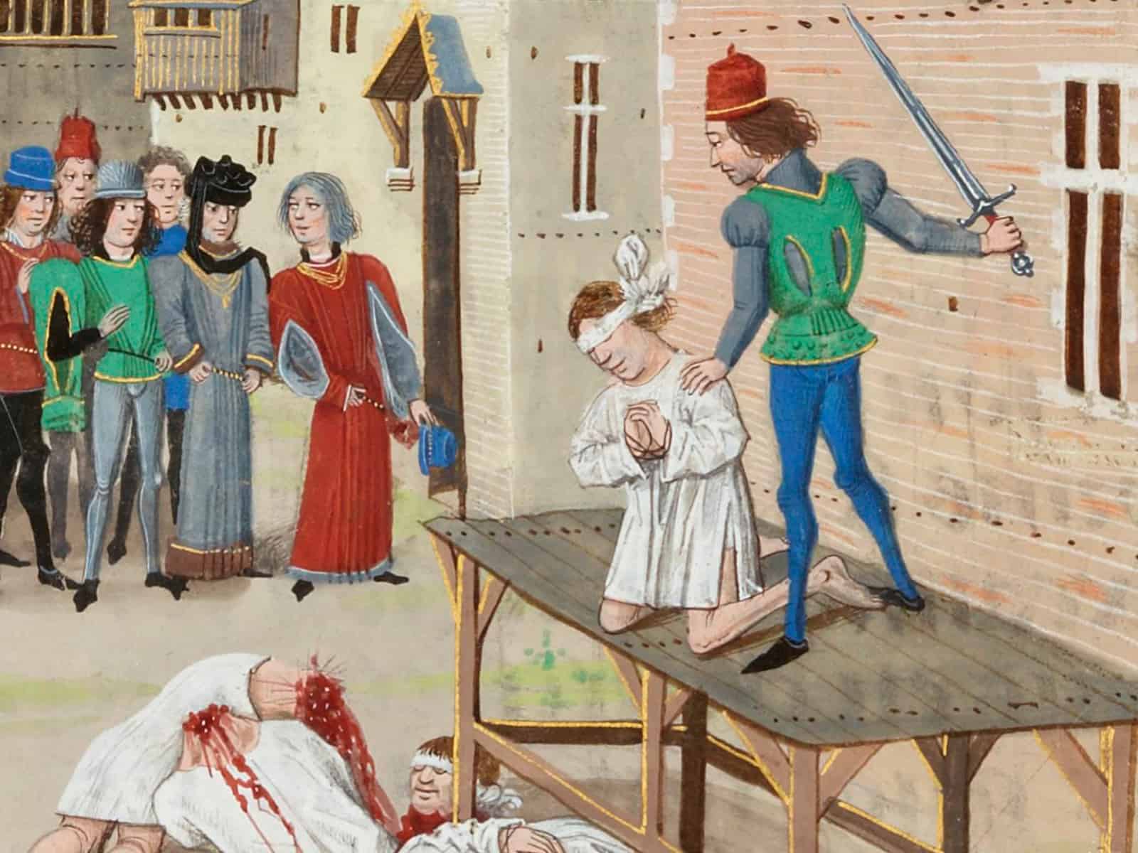 Женщиной быть наказание. Гильом де Лорис средневековье. Средневековые наказания.