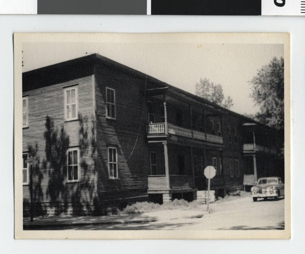 Two-story apartment building