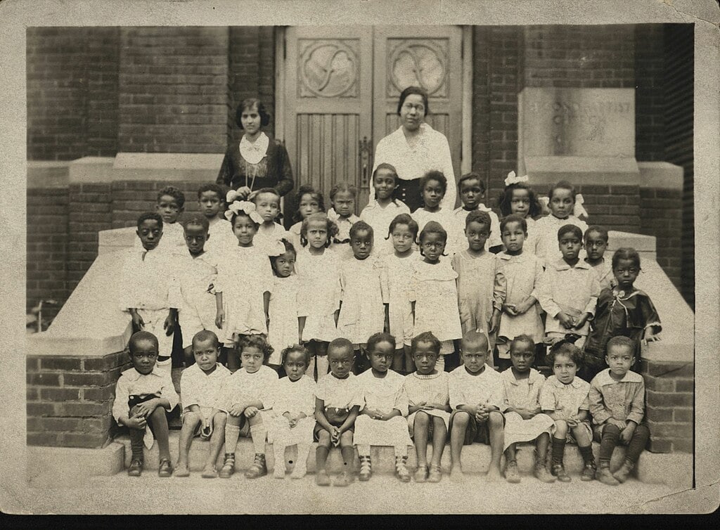 African American children at Sunday School in 1920s